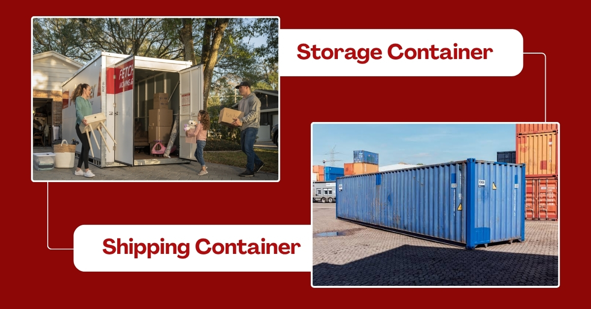storage vs shipping container