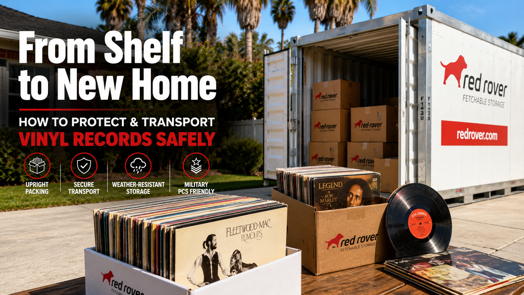 Vinyl Records Transport