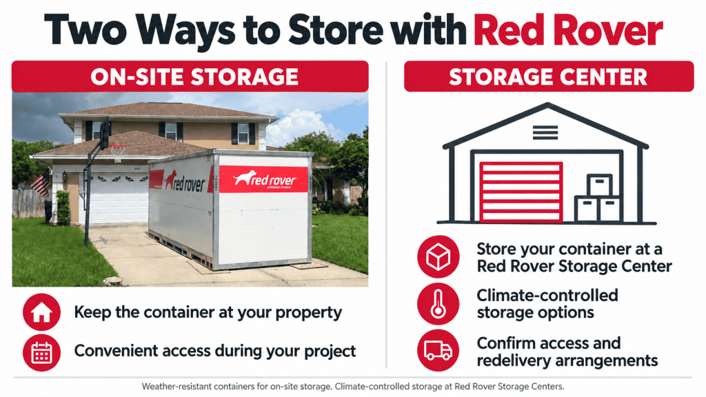 Red Rover On-Site Storage Benefits