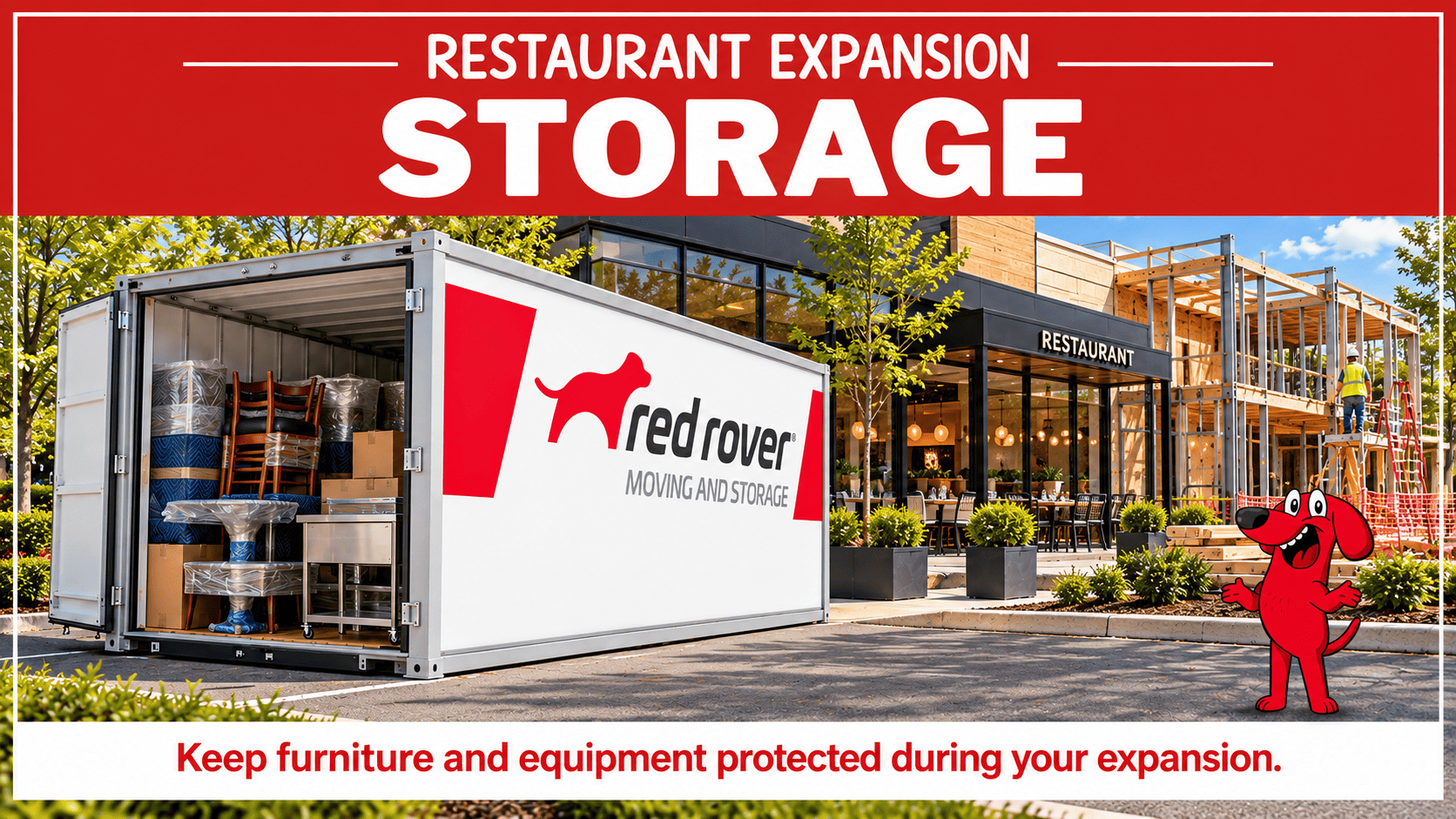 Restaurant Expansion Storage in Action